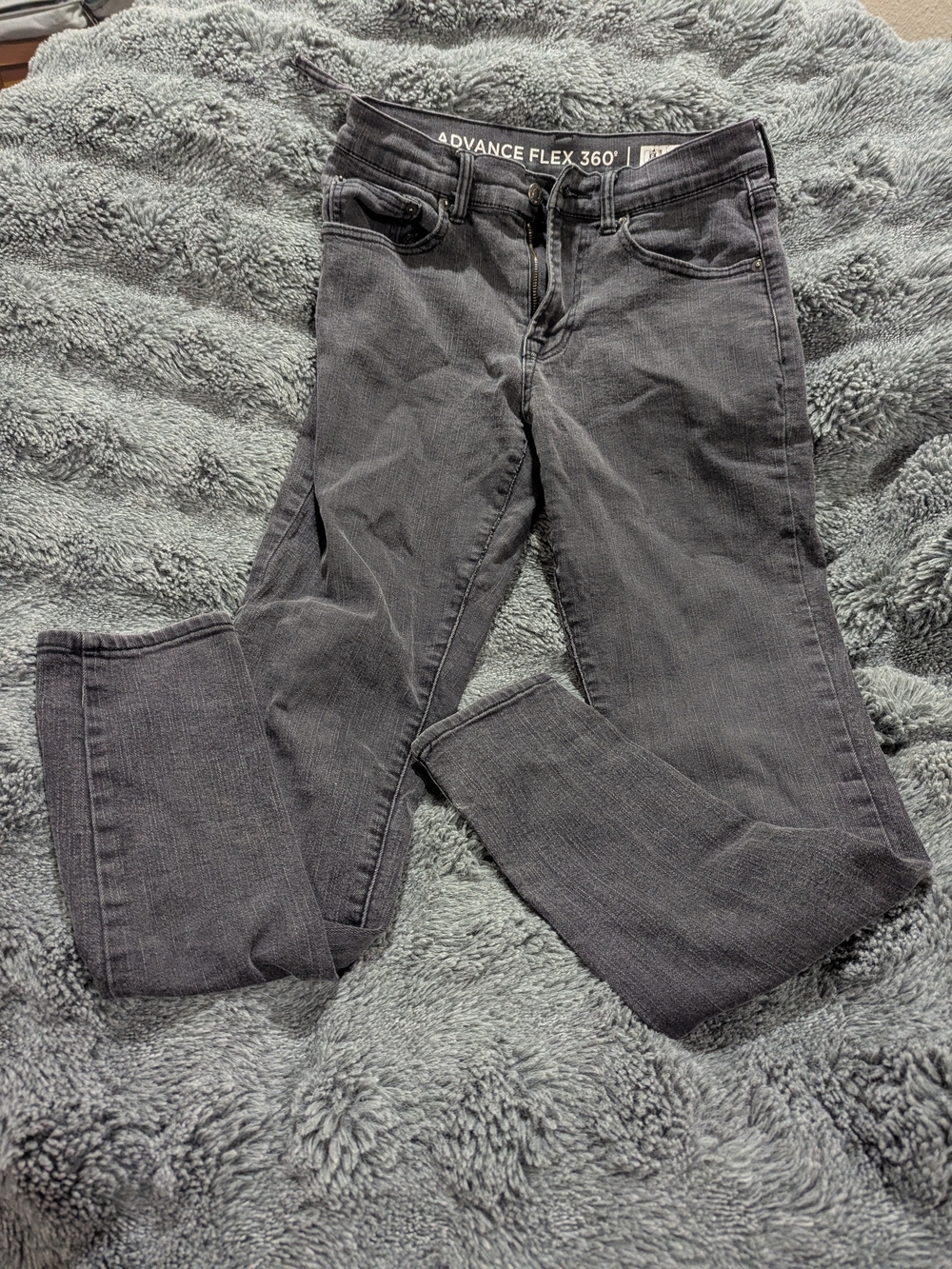 Men's Charcoal Gray Stretch Jeans